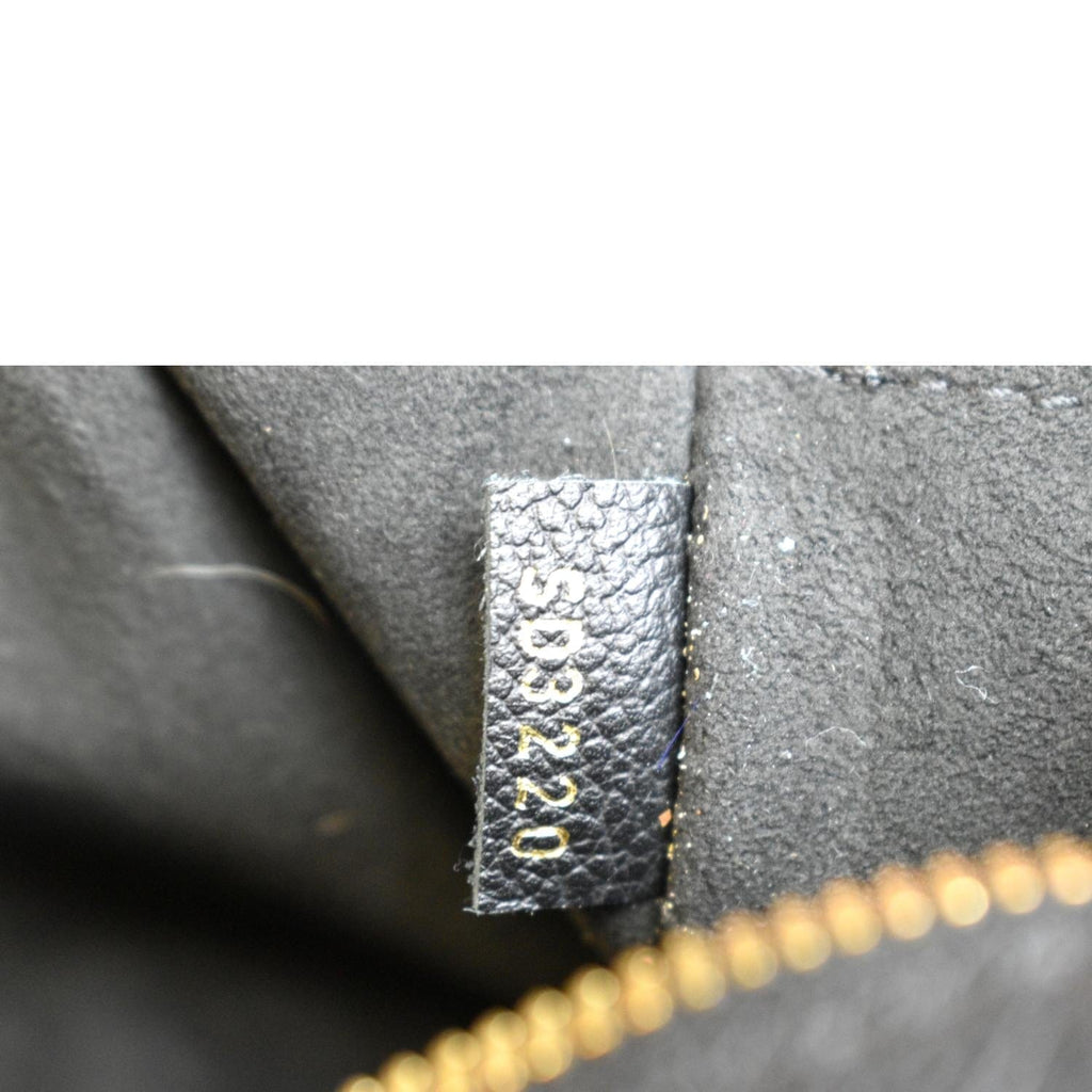 LOUIS VUITTON Boite Chapeau Souple MM Monogram Empreinte Shoulder Bag Black
