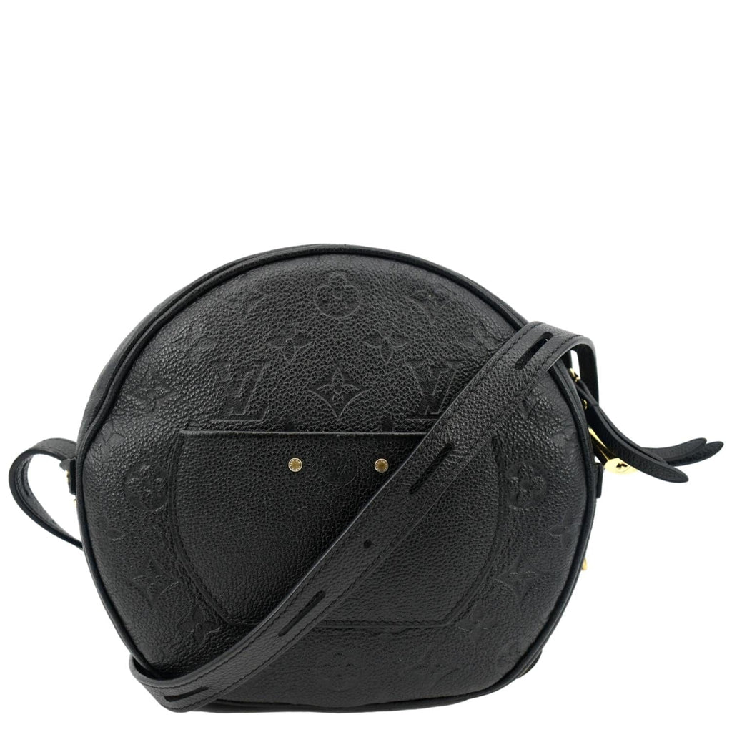 LOUIS VUITTON Boite Chapeau Souple MM Monogram Empreinte Shoulder Bag Black