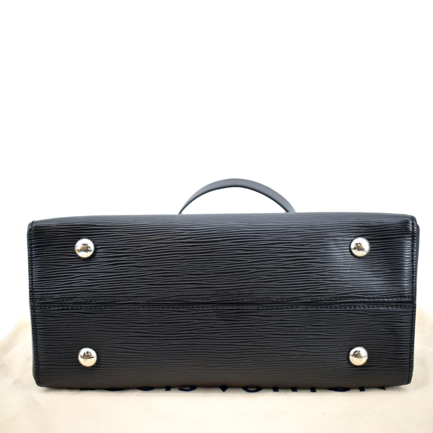 LOUIS VUITTON Grenelle PM Epi Leather Shoulder Bag Black