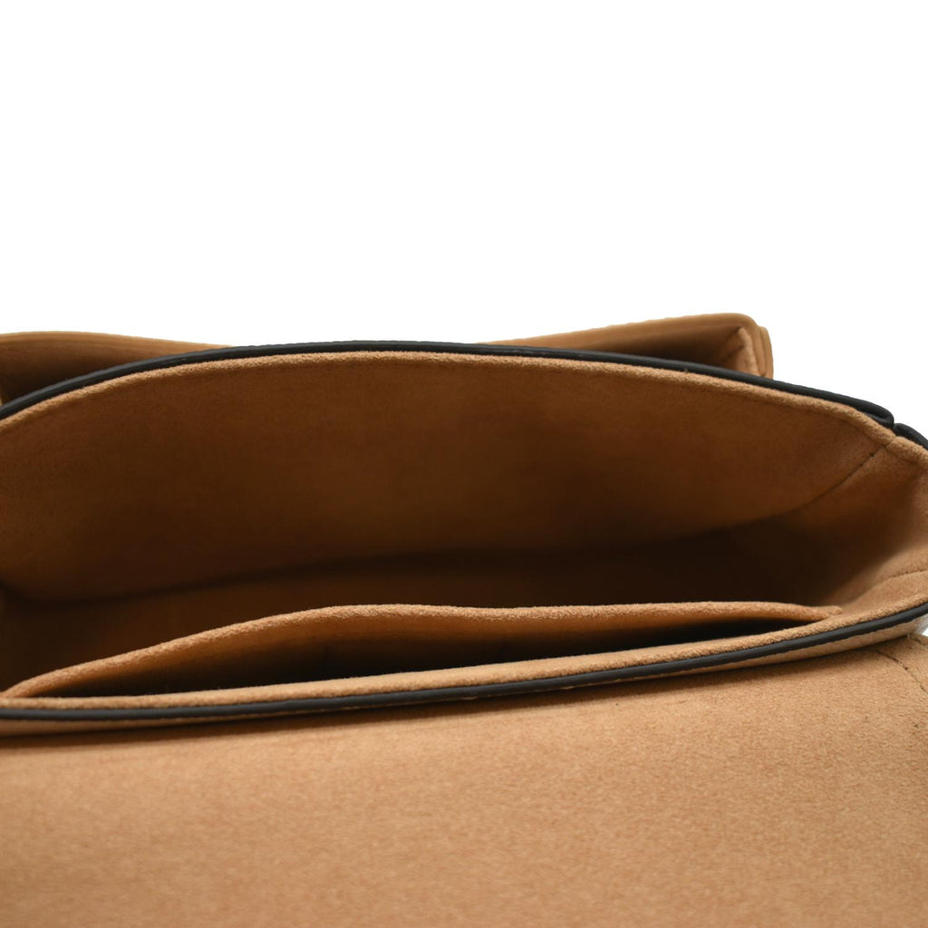 LOUIS VUITTON Lockme Tender Grained Calfskin Leather Shoulder Bag Quartz