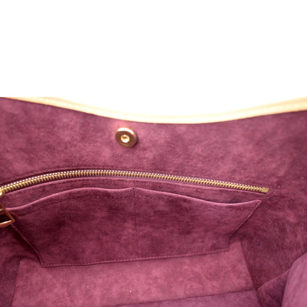 LOUIS VUITTON Carryall PM Monogram Canvas Shoulder Bag Brown