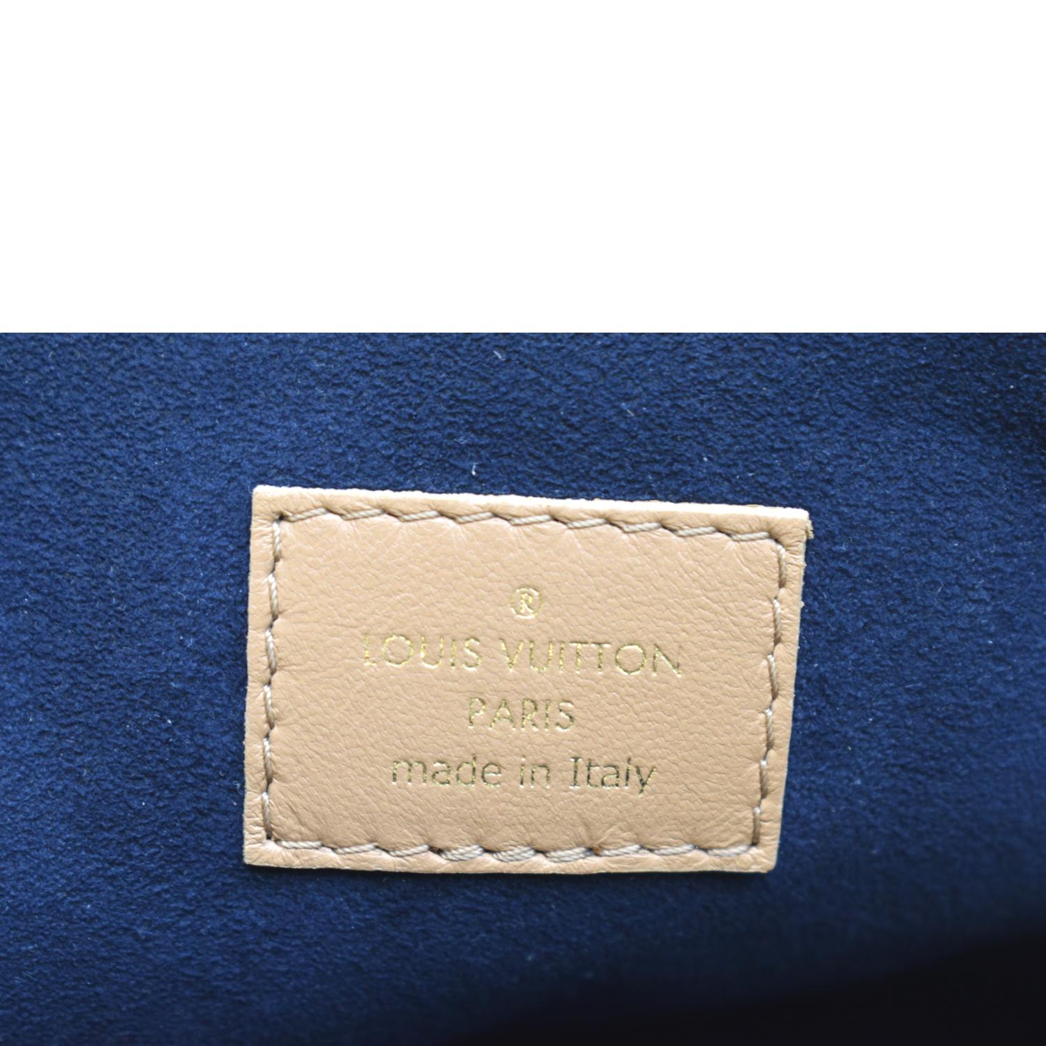 LOUIS VUITTON Coussin PM Monogram Embossed Shoulder Bag Camel