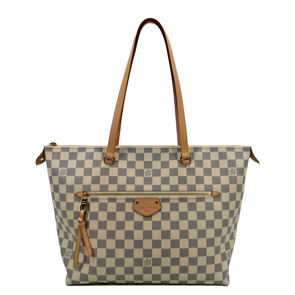 LOUIS VUITTON Iena MM Damier Azur Shoulder Bag White