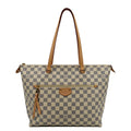LOUIS VUITTON Iena MM Damier Azur Shoulder Bag White
