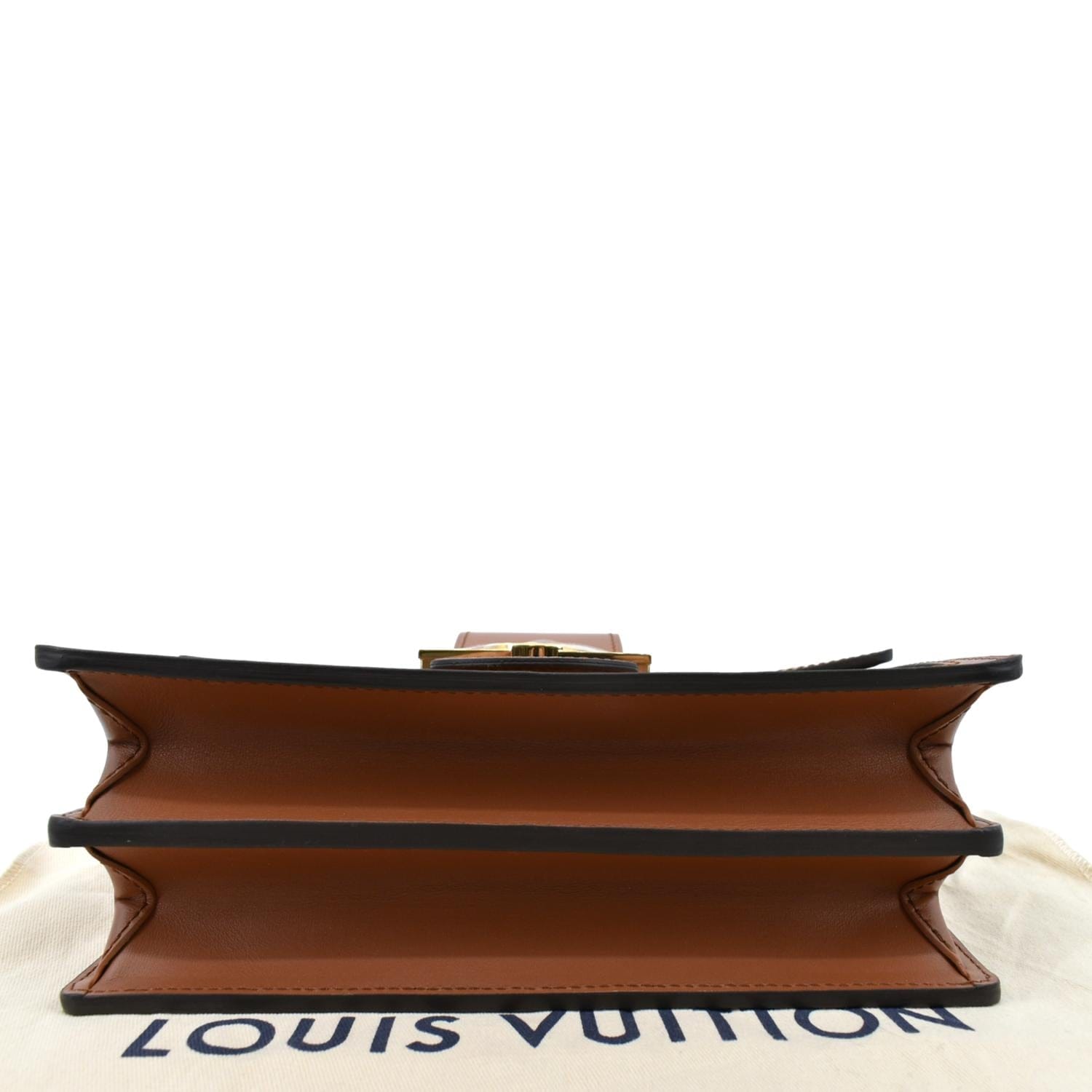 LOUIS VUITTON Dauphine MM Monogram Reverse Canvas Shoulder Bag Brown