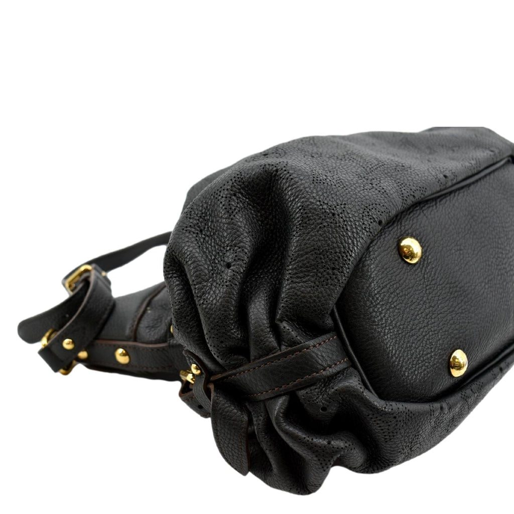 LOUIS VUITTON Mahina Leather Shoulder Bag Black