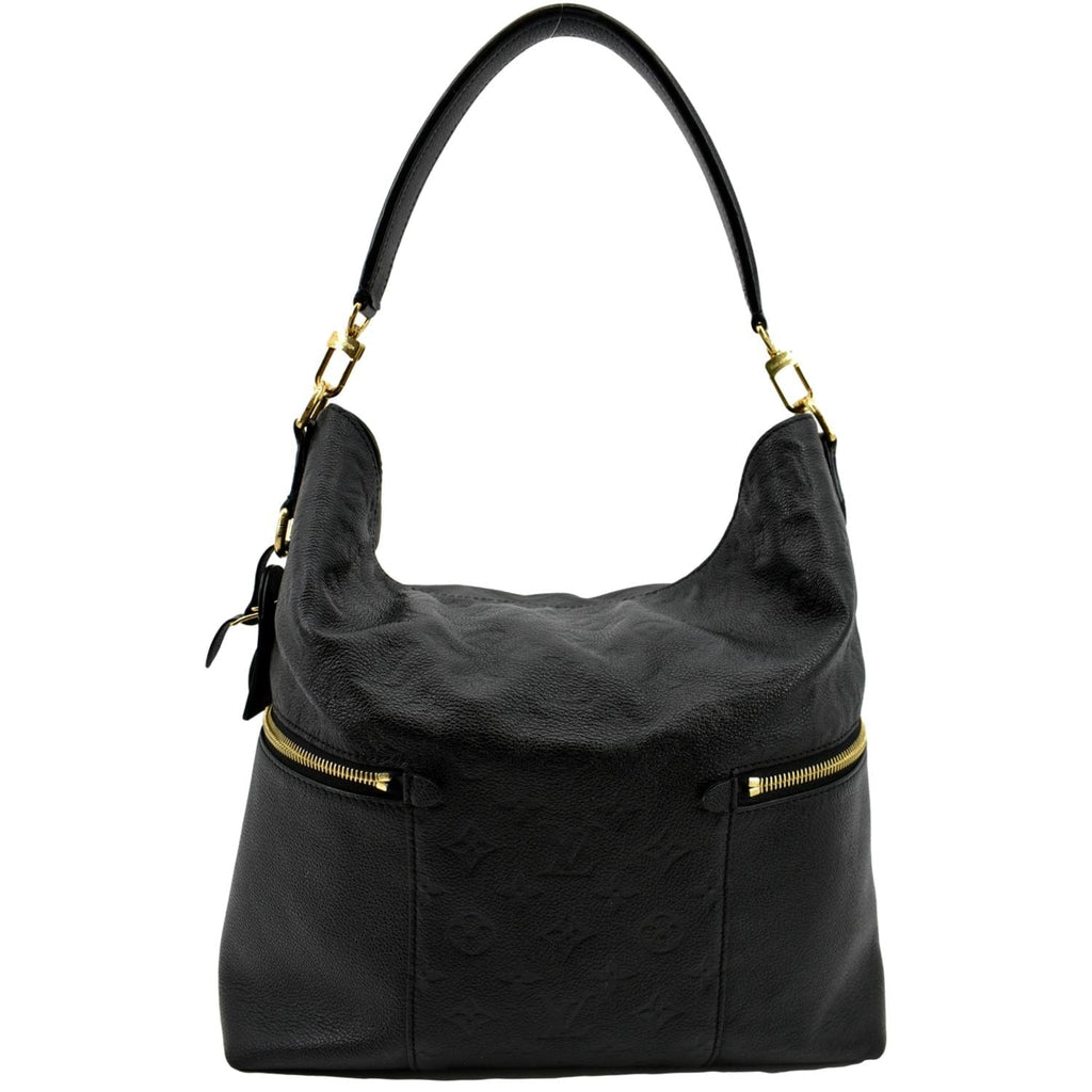 LOUIS VUITTON Melie Empreinte Leather Hobo Shoulder Bag Black