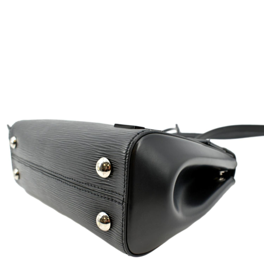 LOUIS VUITTON Cluny MM Epi Leather Shoulder Bag Black