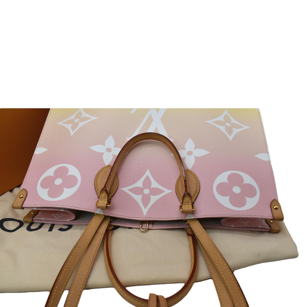 LOUIS VUITTON Pool Onthego GM Monogram Shoulder Bag Pink