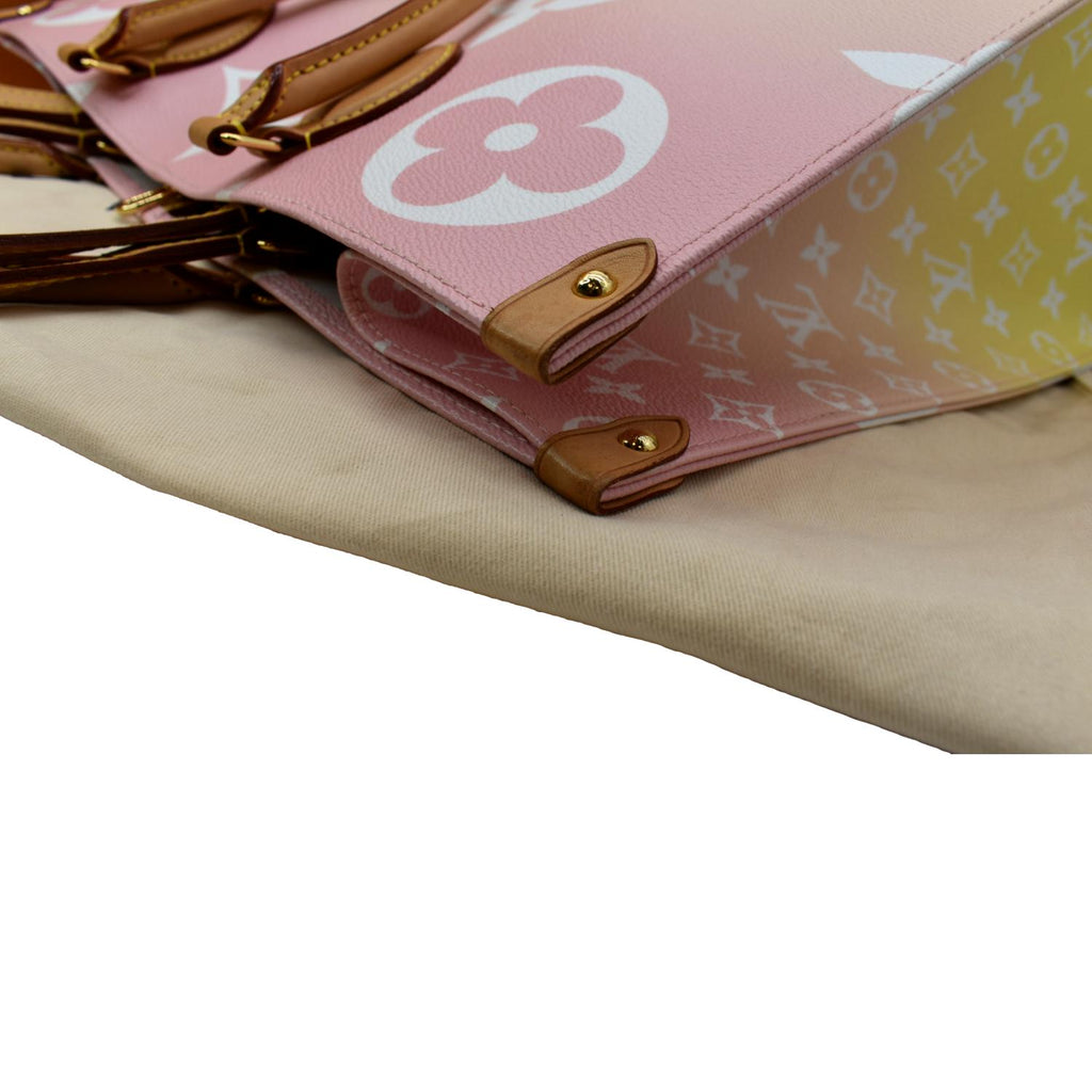 LOUIS VUITTON Pool Onthego GM Monogram Shoulder Bag Pink