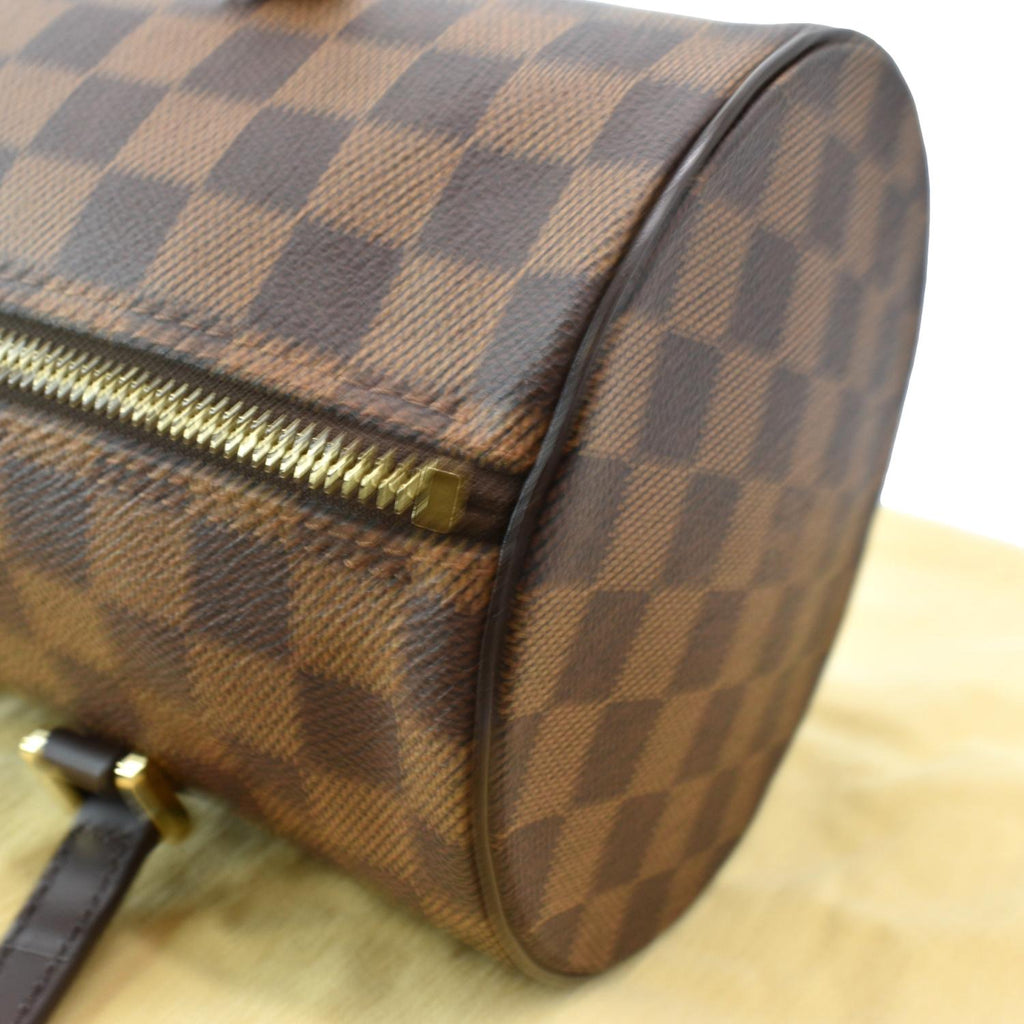 LOUIS VUITTON Papillon Damier Ebene Shoulder Bag Brown