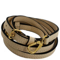 LOUIS VUITTON Leather Adjustable Shoulder Strap Beige