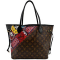 LOUIS VUITTON Neverfull Kabuki MM Monogram Canvas Tote Bag Brown