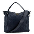 LOUIS VUITTON Antheia Ixia MM Leather Shoulder Bag Blue