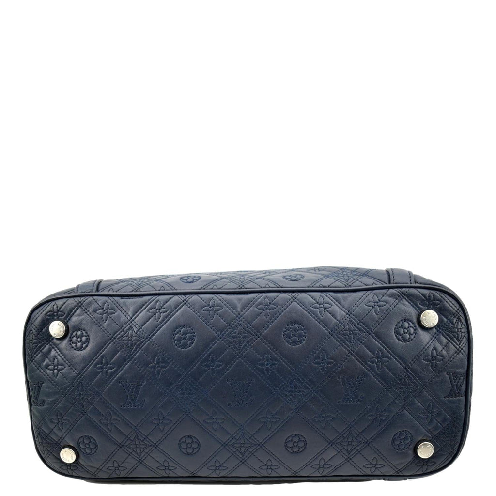 LOUIS VUITTON Antheia Ixia MM Leather Shoulder Bag Blue