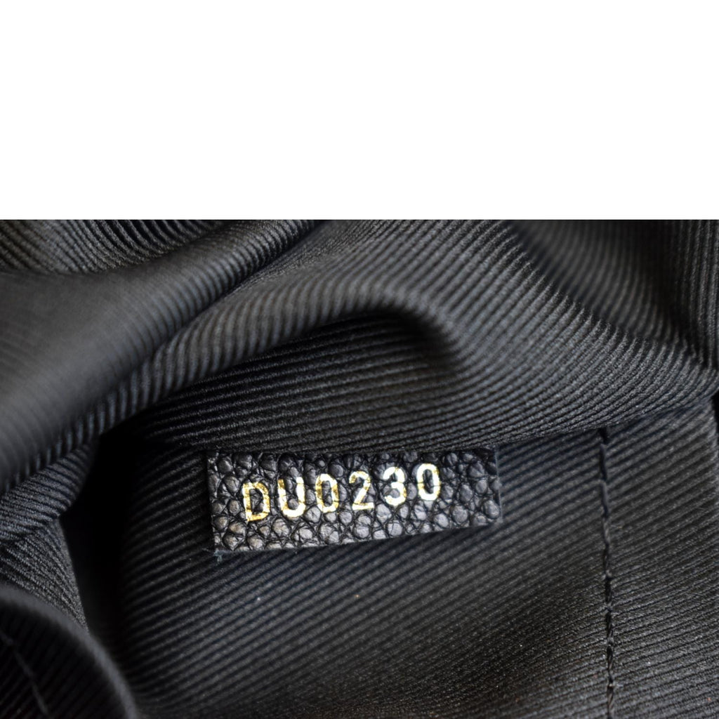 LOUIS VUITTON Ponthieu PM Empreinte Leather Shoulder Bag Black