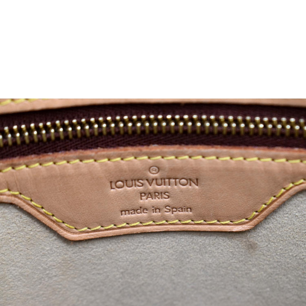 LOUIS VUITTON Luco Monogram Canvas Tote Bag Brown