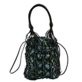 PRADA Rete Fabric Mesh Tote Bag Multicolor