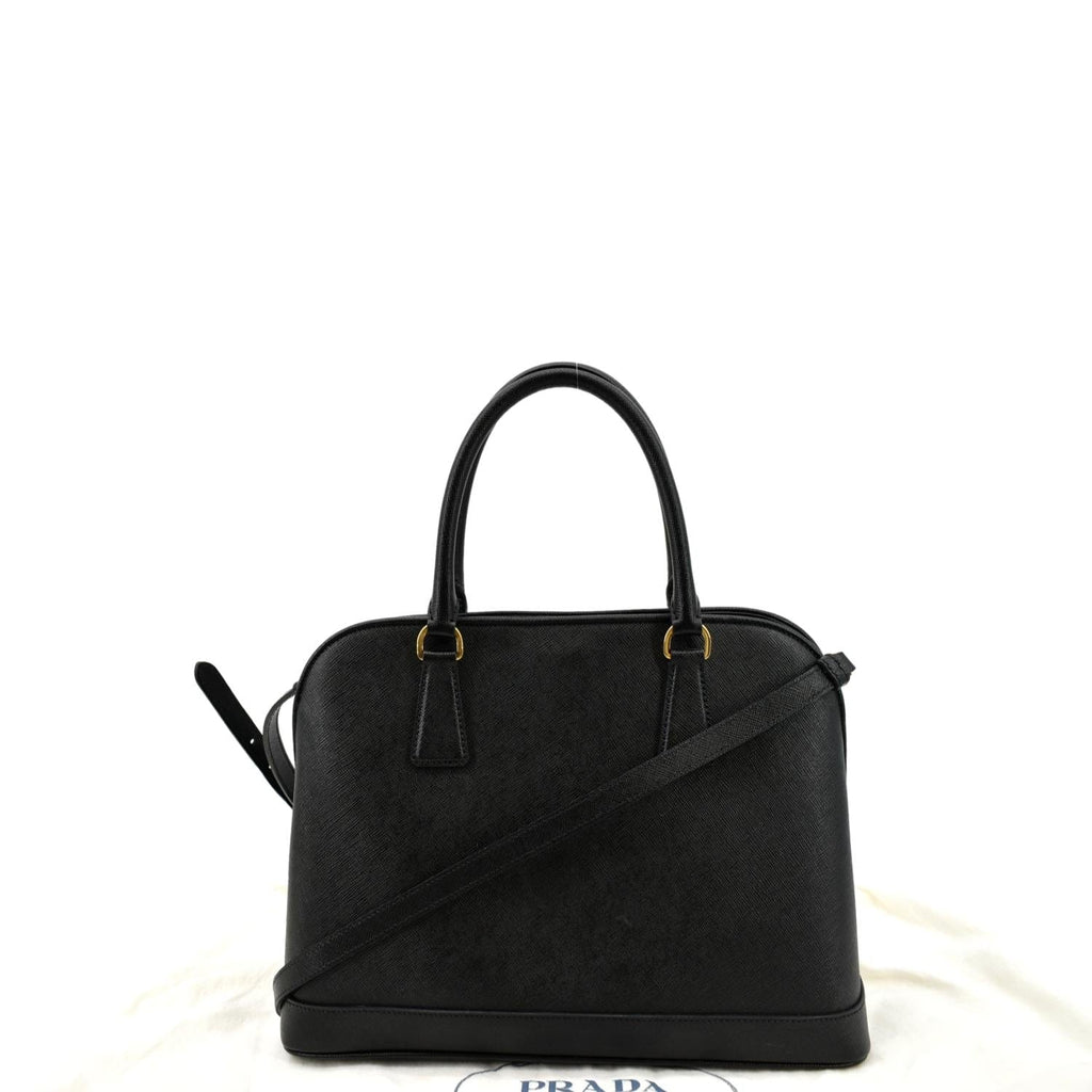 PRADA Lux Medium Promenade Saffiano Leather Shoulder Bag Black  - New Year Deals