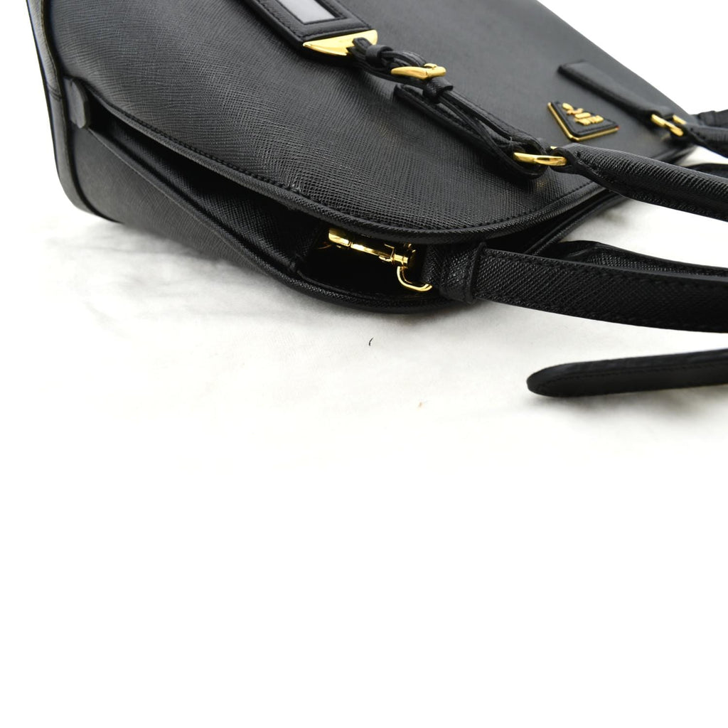 PRADA Lux Medium Promenade Saffiano Leather Shoulder Bag Black  - New Year Deals