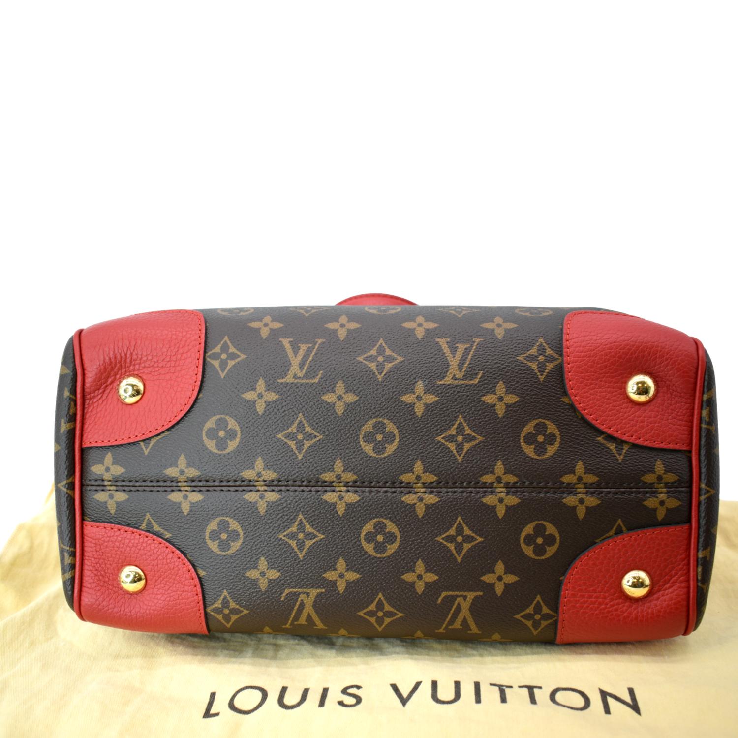 LOUIS VUITTON Retiro Monogram Canvas Shoulder Bag Red