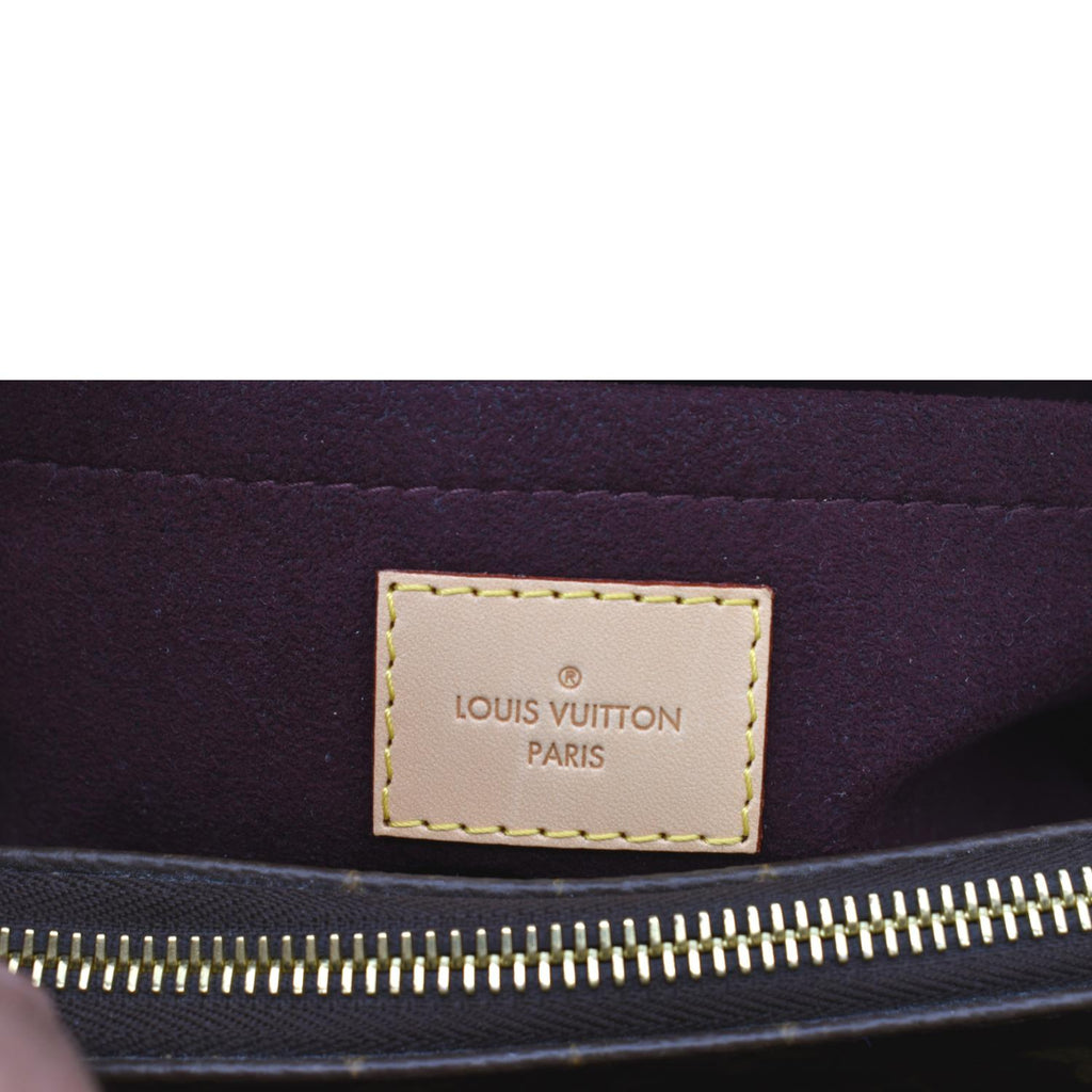 LOUIS VUITTON Montaigne MM Monogram Canvas Shoulder Bag Brown