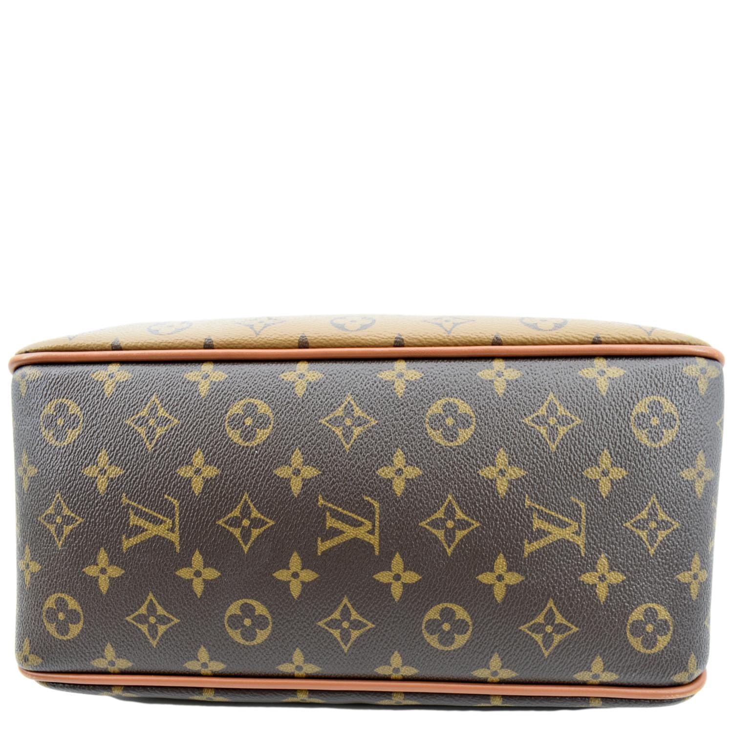 LOUIS VUITTON Dauphine Monogram Reverse Canvas Hobo Shoulder Bag Brown