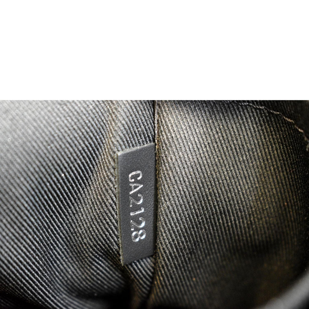 LOUIS VUITTON Dayton Reporter PM Damier Graphite Shoulder Bag Black