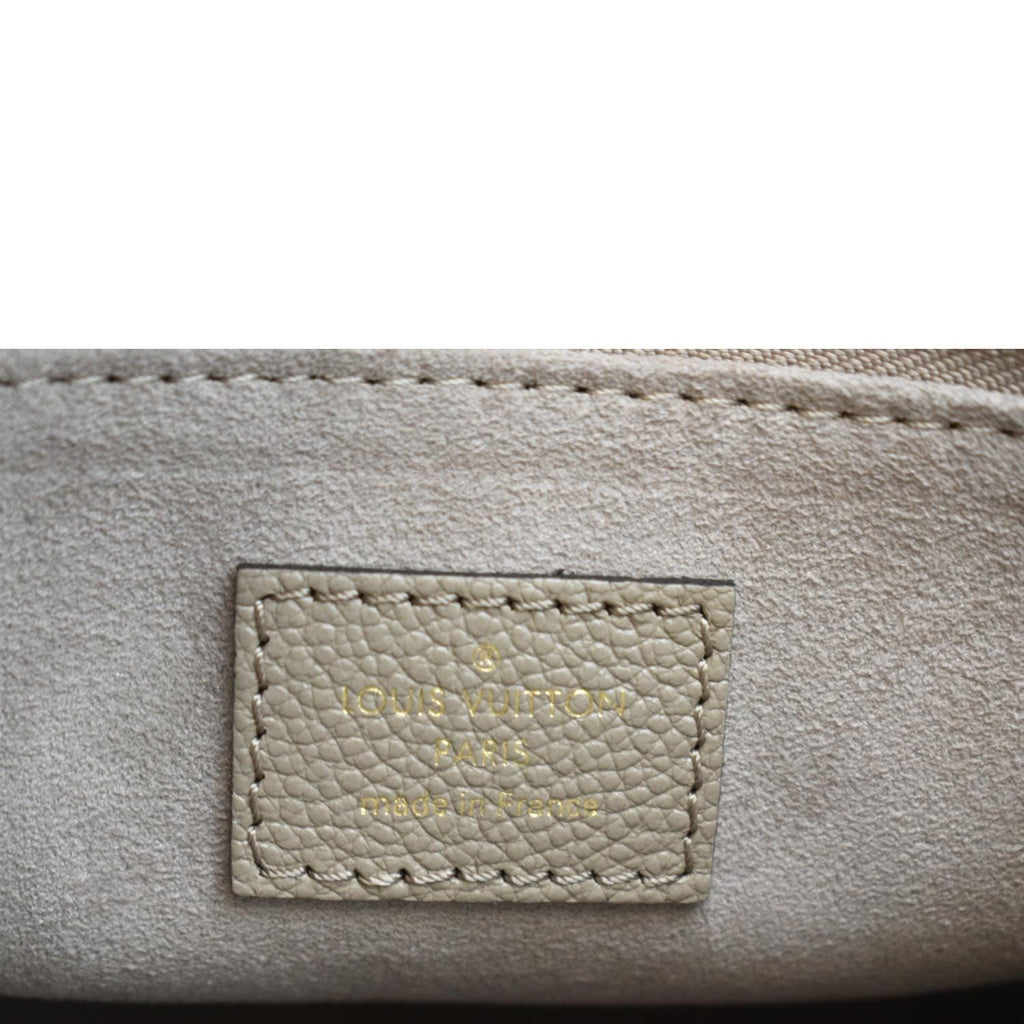 LOUIS VUITTON Onthego PM Bicolor Monogram Empreinte Shoulder Bag Cream