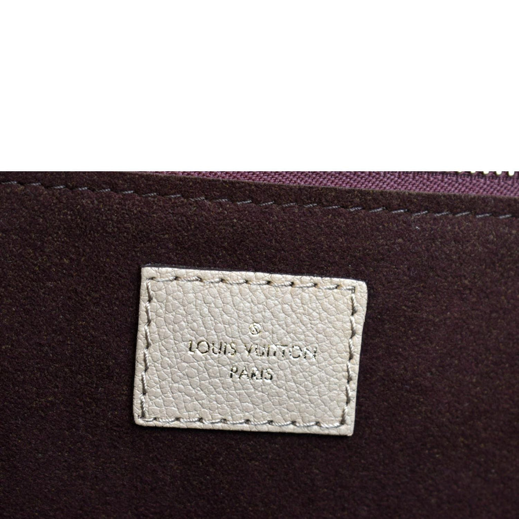 LOUIS VUITTON Neverfull MM Monogram Leather Tote Bag Tourterelle
