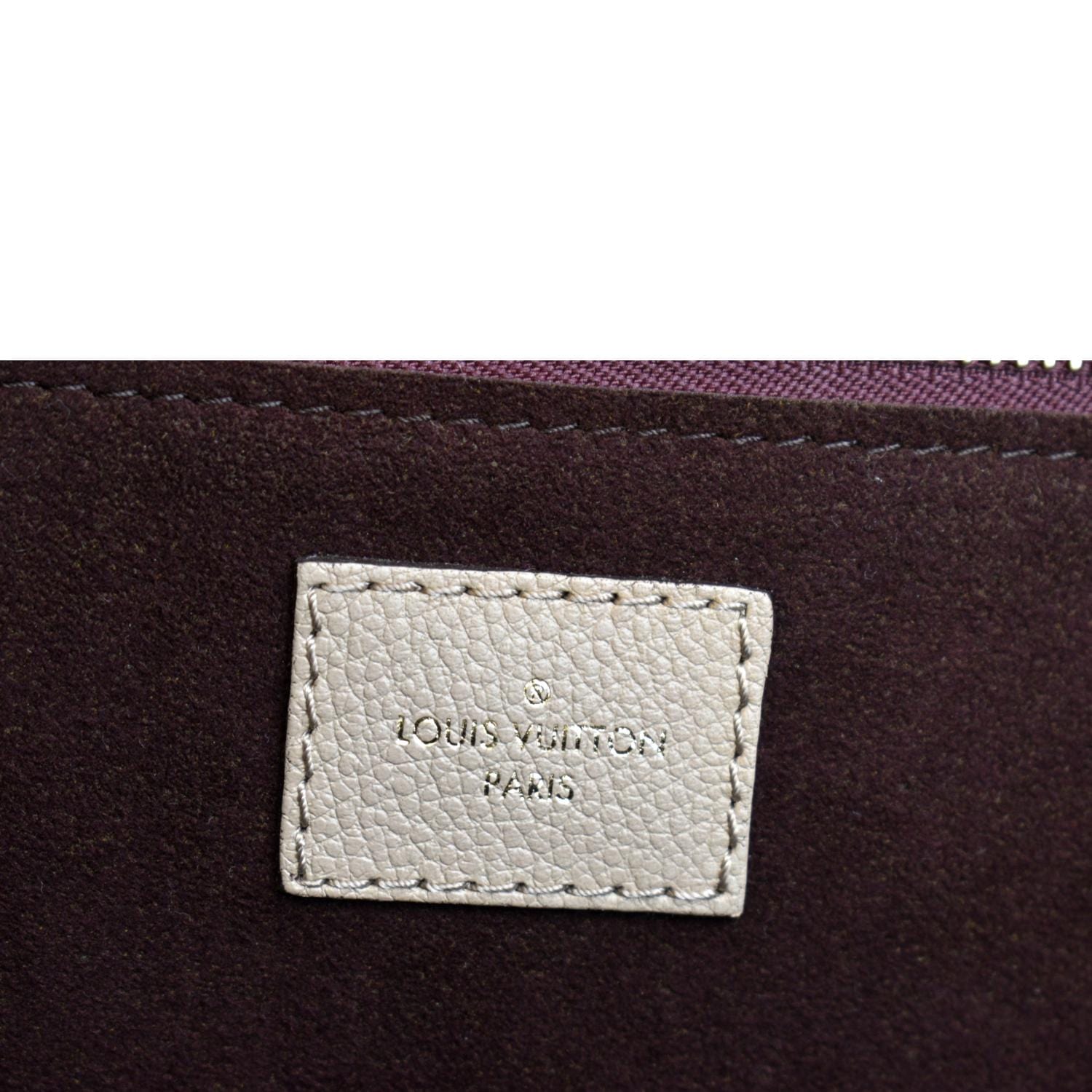 LOUIS VUITTON Neverfull MM Monogram Leather Tote Bag Tourterelle