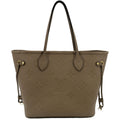 LOUIS VUITTON Neverfull MM Monogram Leather Tote Bag Tourterelle