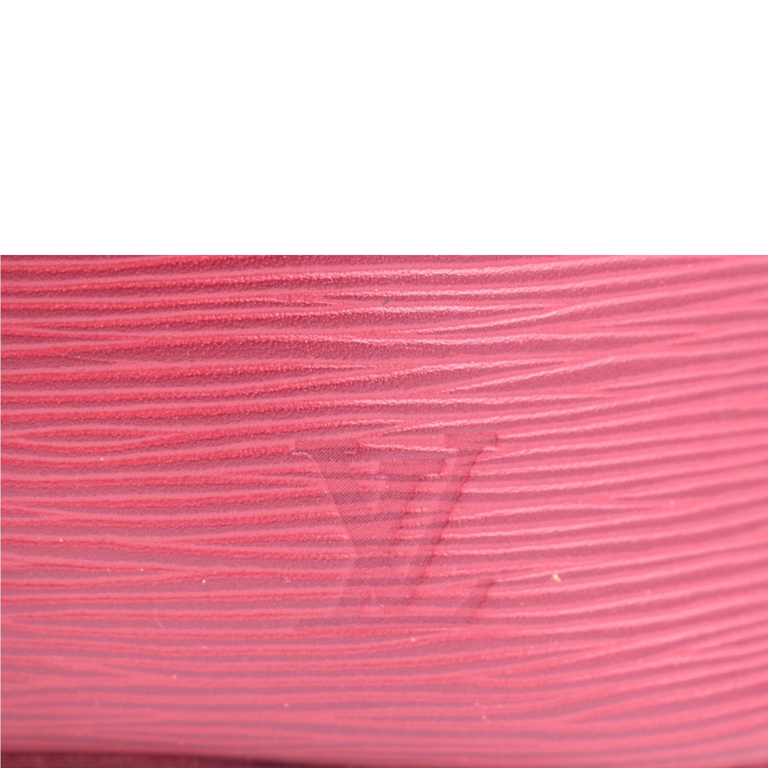 LOUIS VUITTON Neverfull MM Epi Leather Tote Shoulder Bag Maroon