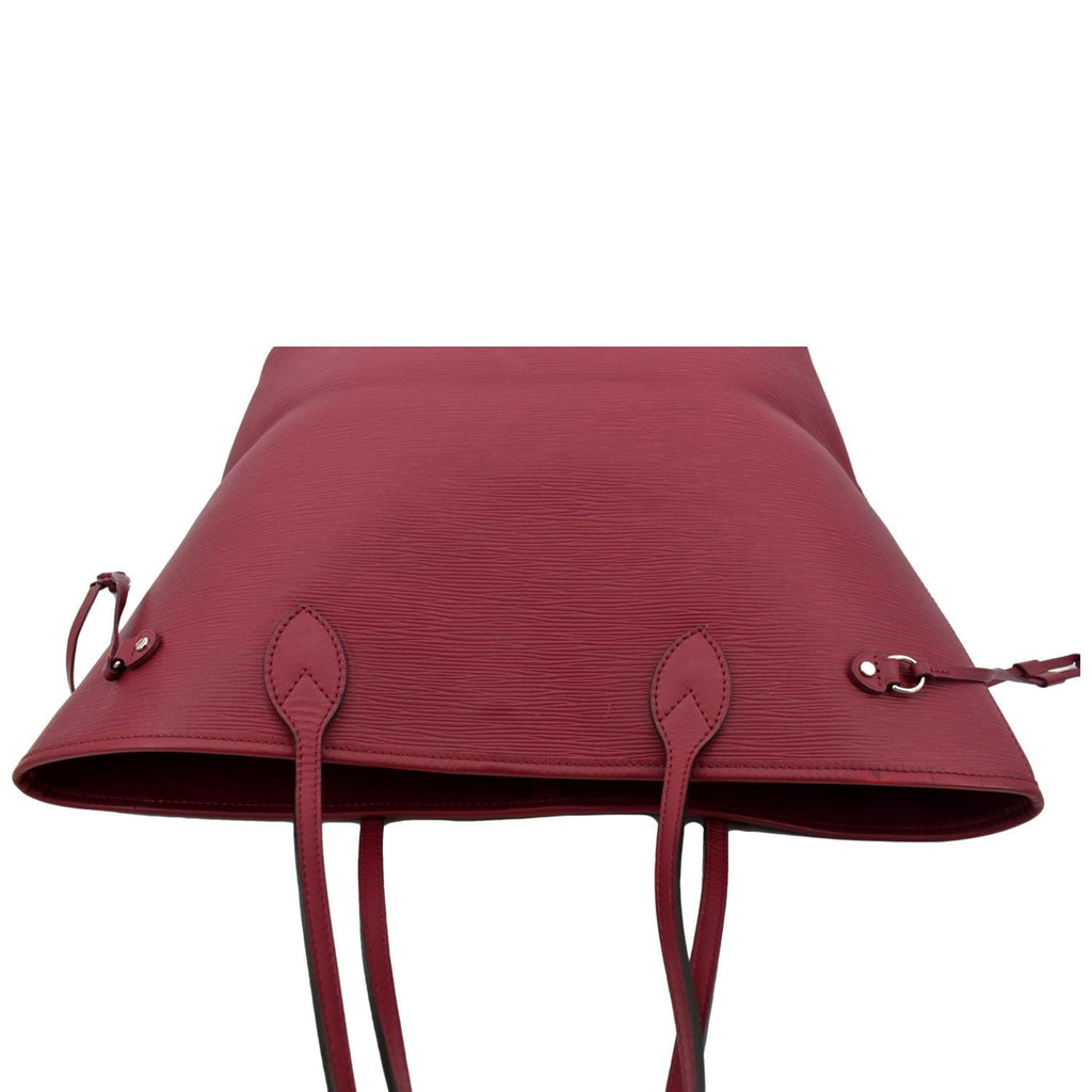 LOUIS VUITTON Neverfull MM Epi Leather Tote Shoulder Bag Maroon