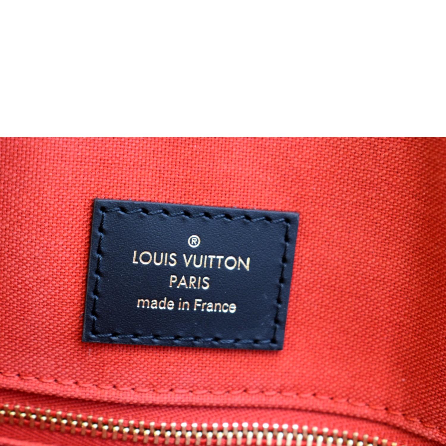 LOUIS VUITTON Onthego GM Giant Monogram Canvas Tote Shoulder Bag Brown