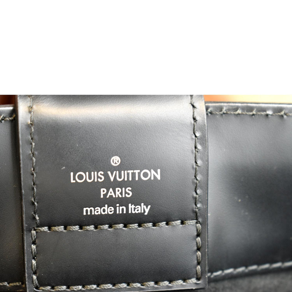 LOUIS VUITTON Kleber Epi Leather Shoulder Bag Black