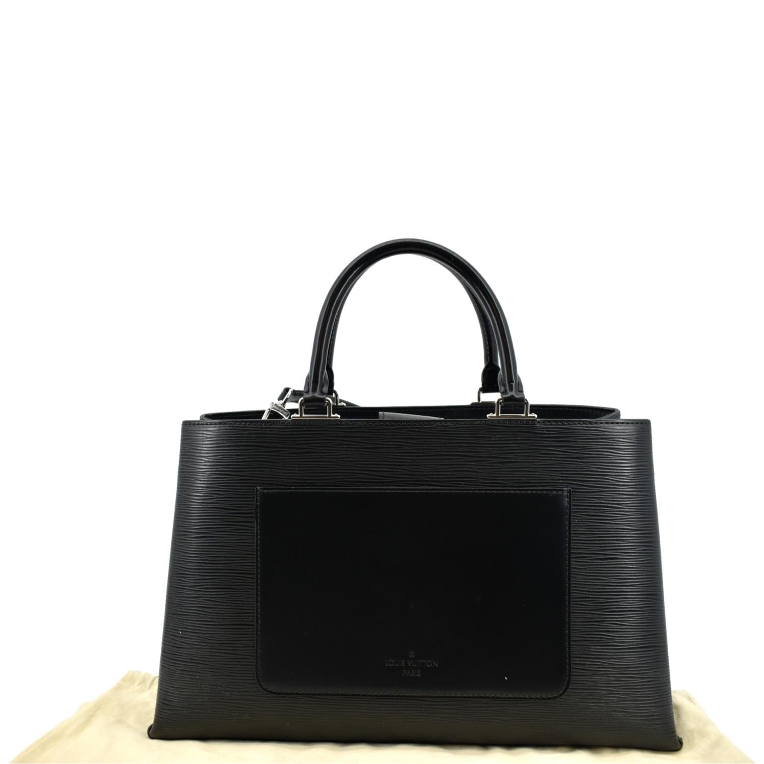 LOUIS VUITTON Kleber Epi Leather Shoulder Bag Black