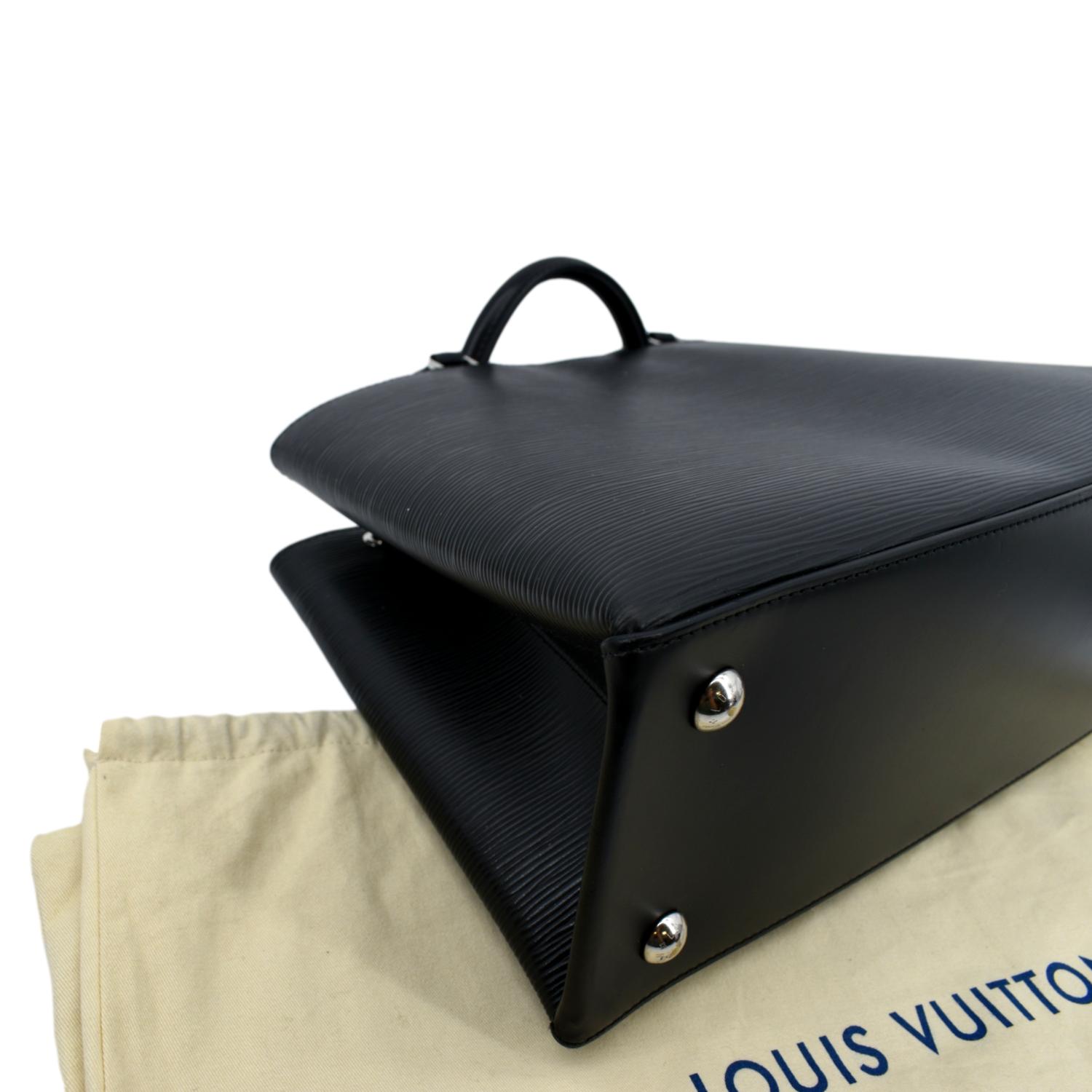 LOUIS VUITTON Kleber Epi Leather Shoulder Bag Black