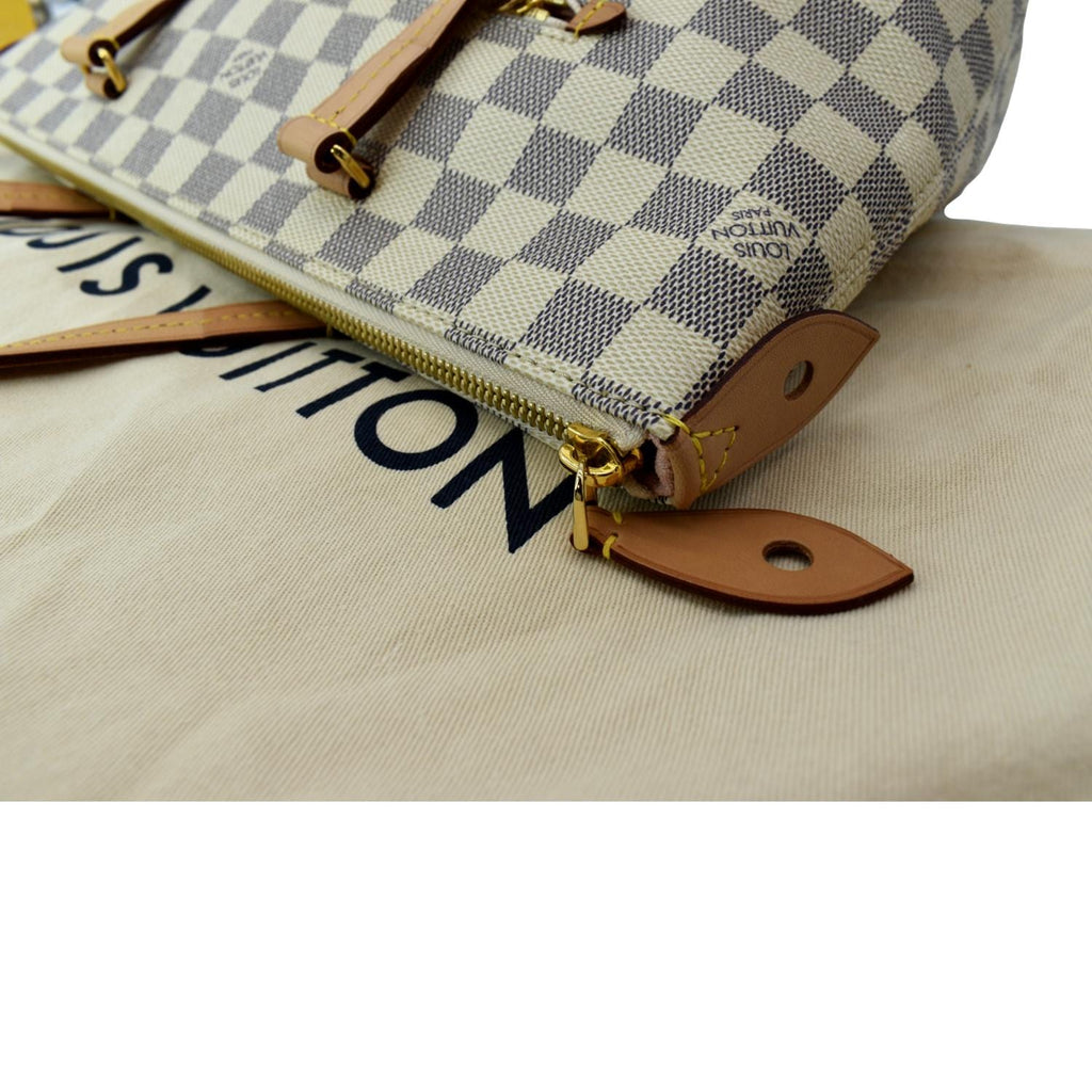 LOUIS VUITTON Iena PM Damier Azur Shoulder Bag White