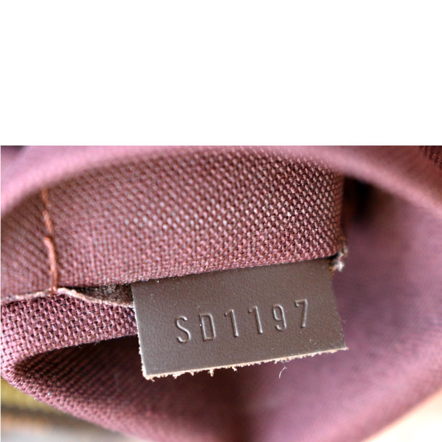 LOUIS VUITTON Iena MM Damier Ebene Shoulder Bag Brown - Sold