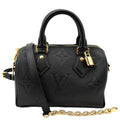 LOUIS VUITTON Giant Speedy 20 Bandouliere Empreinte  Shoulder Bag Black