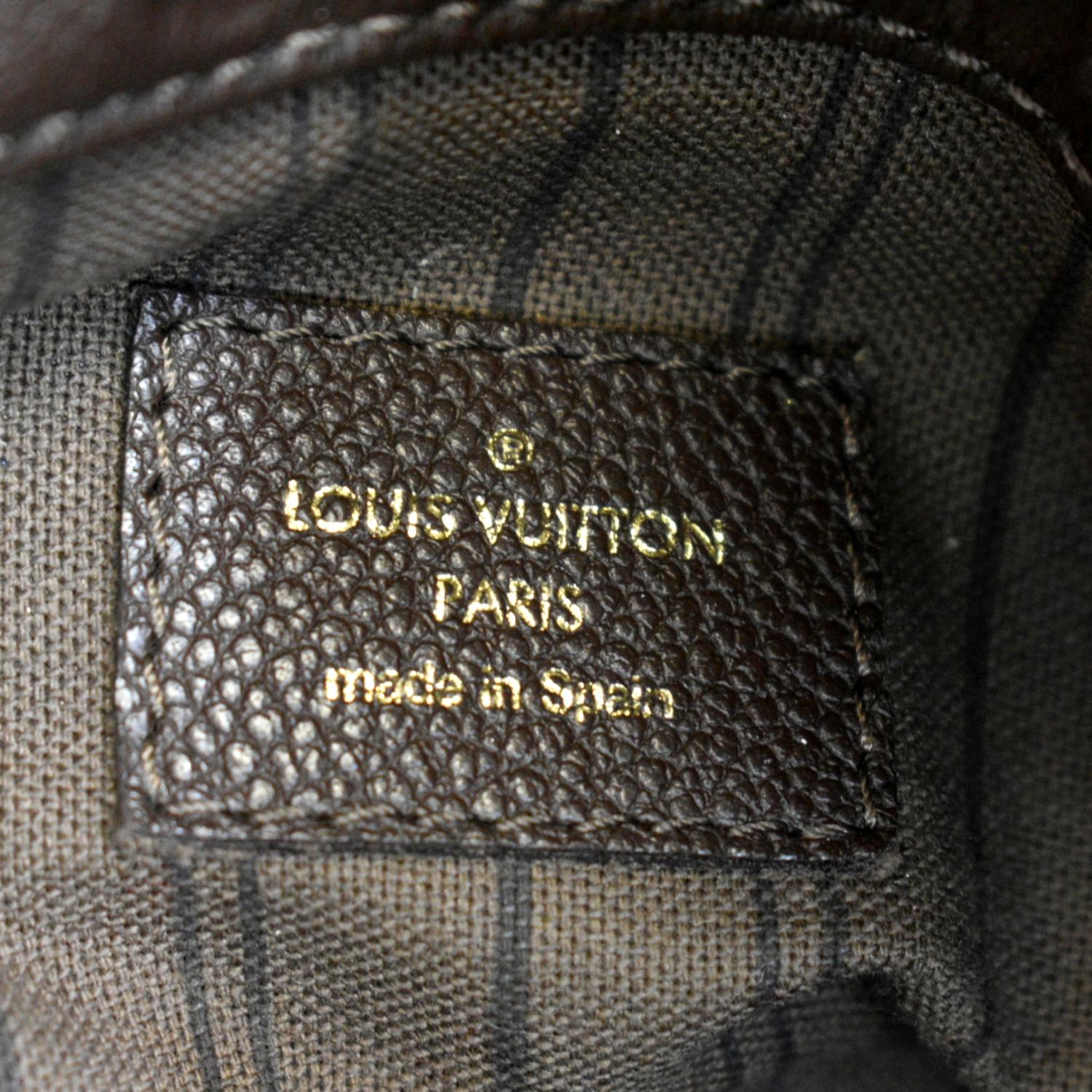 LOUIS VUITTON Artsy MM Monogram Empreinte Leather Shoulder Bag Terre