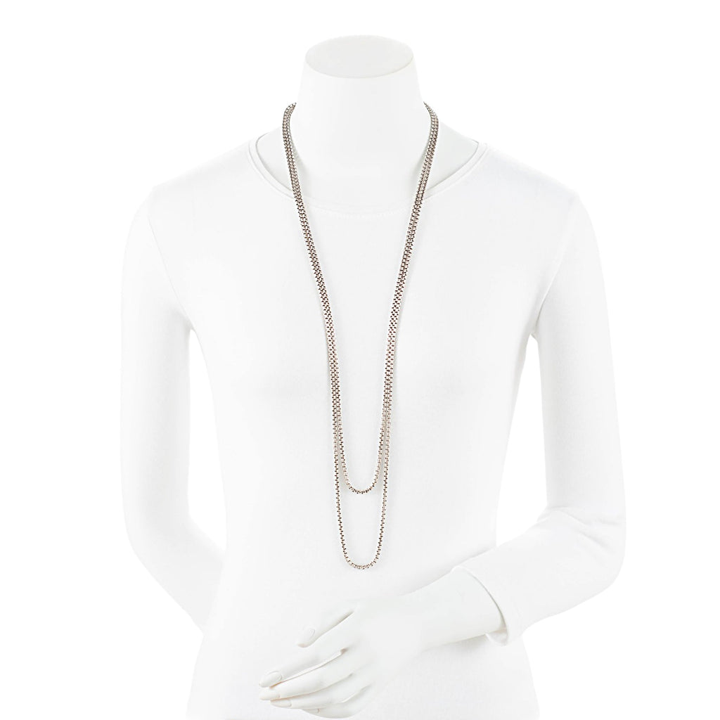 David Yurman Sterling Silver 14k Gold Box Chain 3.6mm Necklace