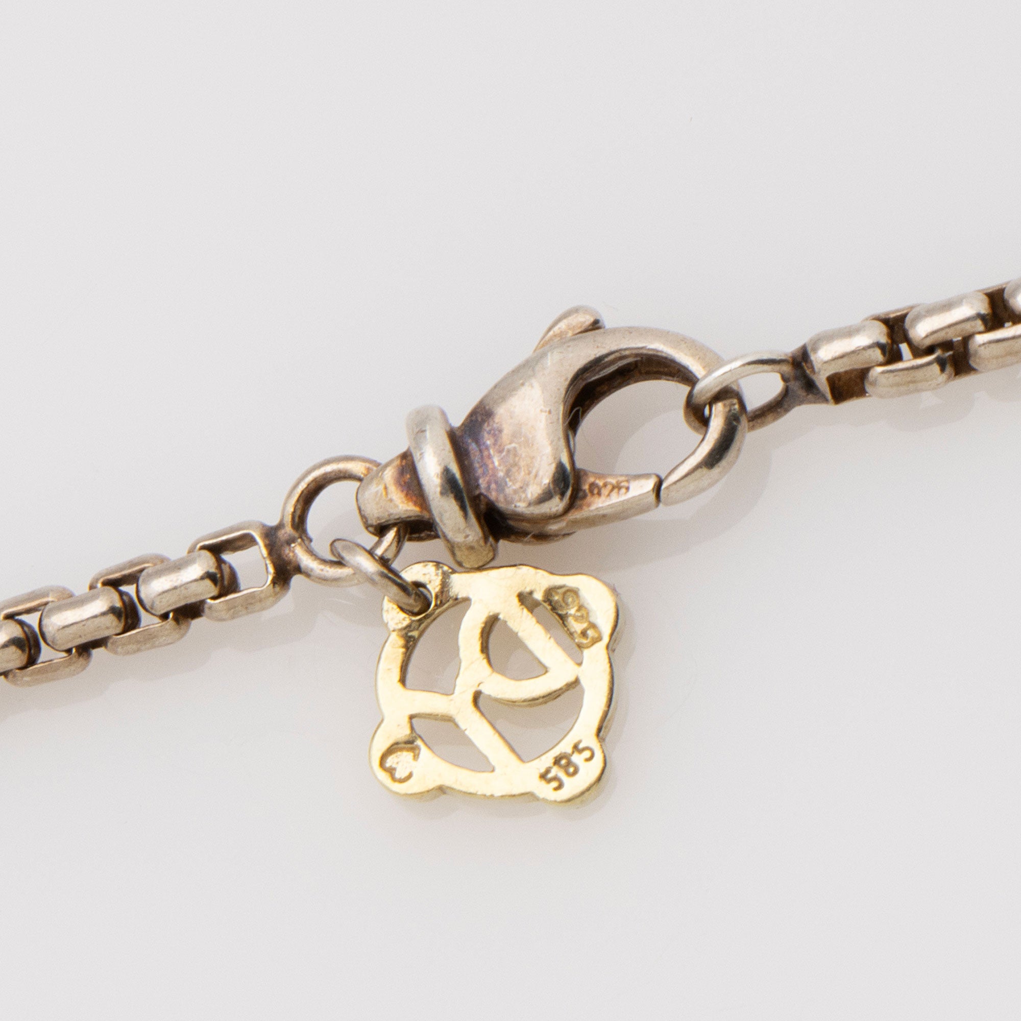 David Yurman Sterling Silver 14k Gold Citrine Albion Necklace