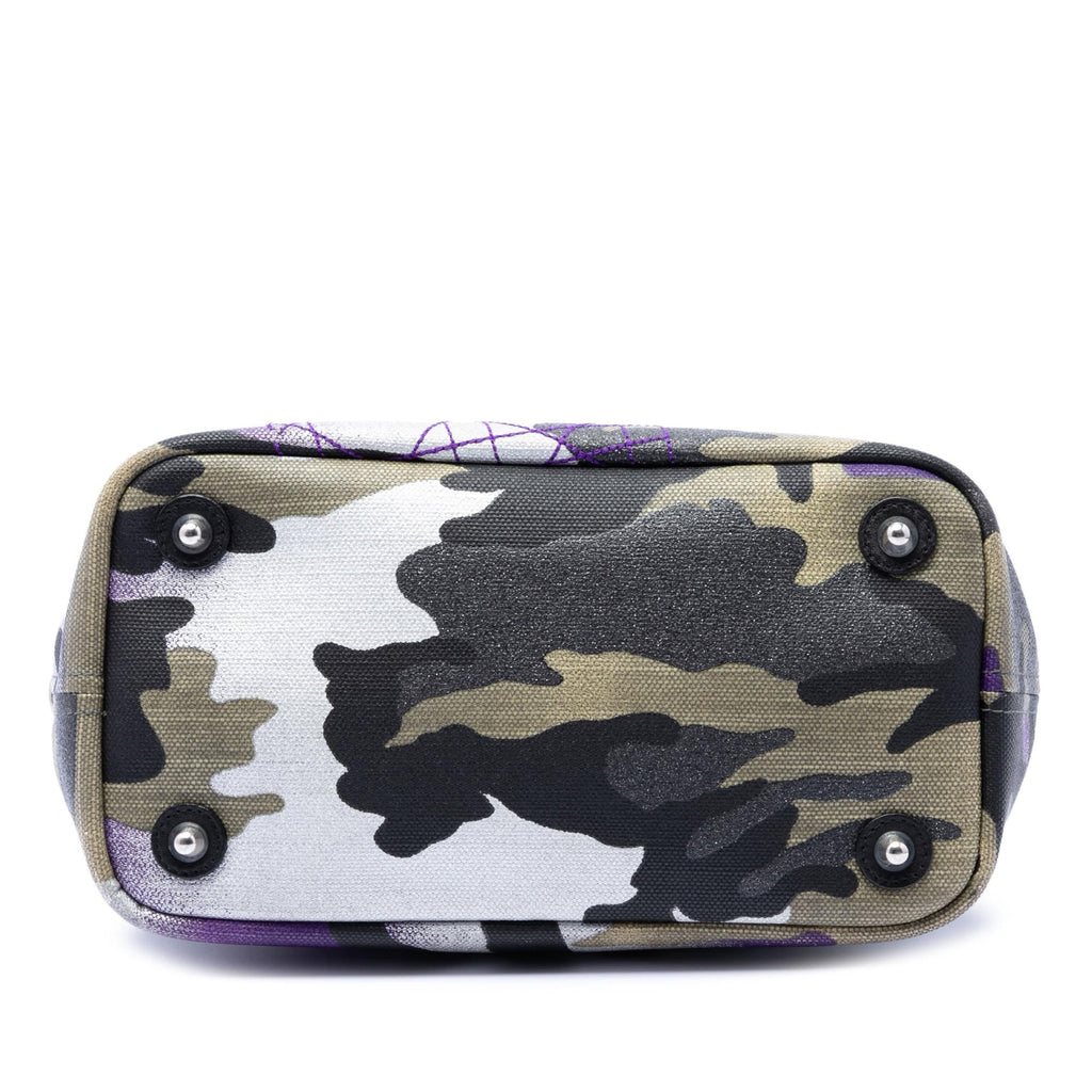 Dior Anselm Reyle Mini Canvas Camouflage Shopping Tote