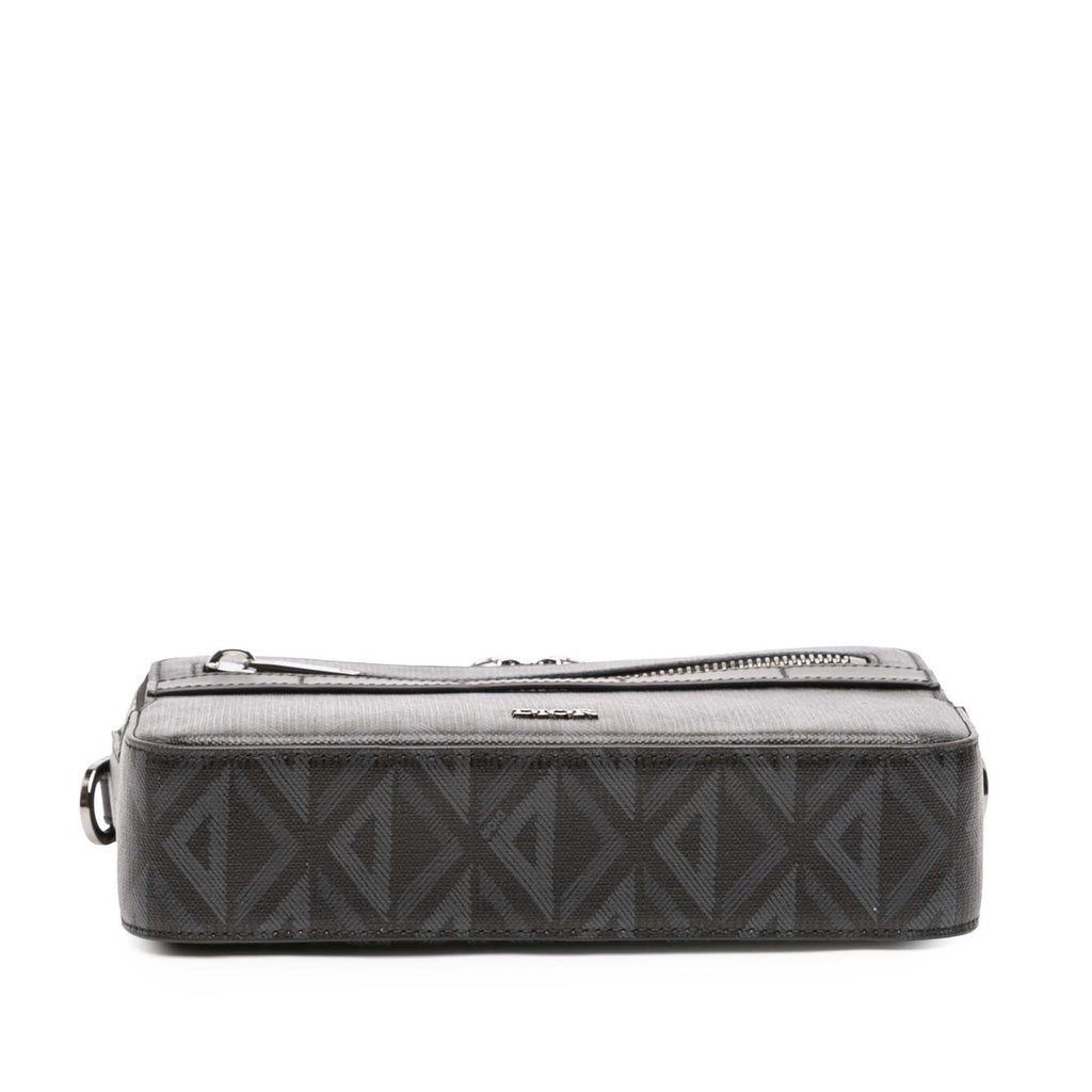 Dior CD Diamond Coated Canvas Safari Bag with Strap
