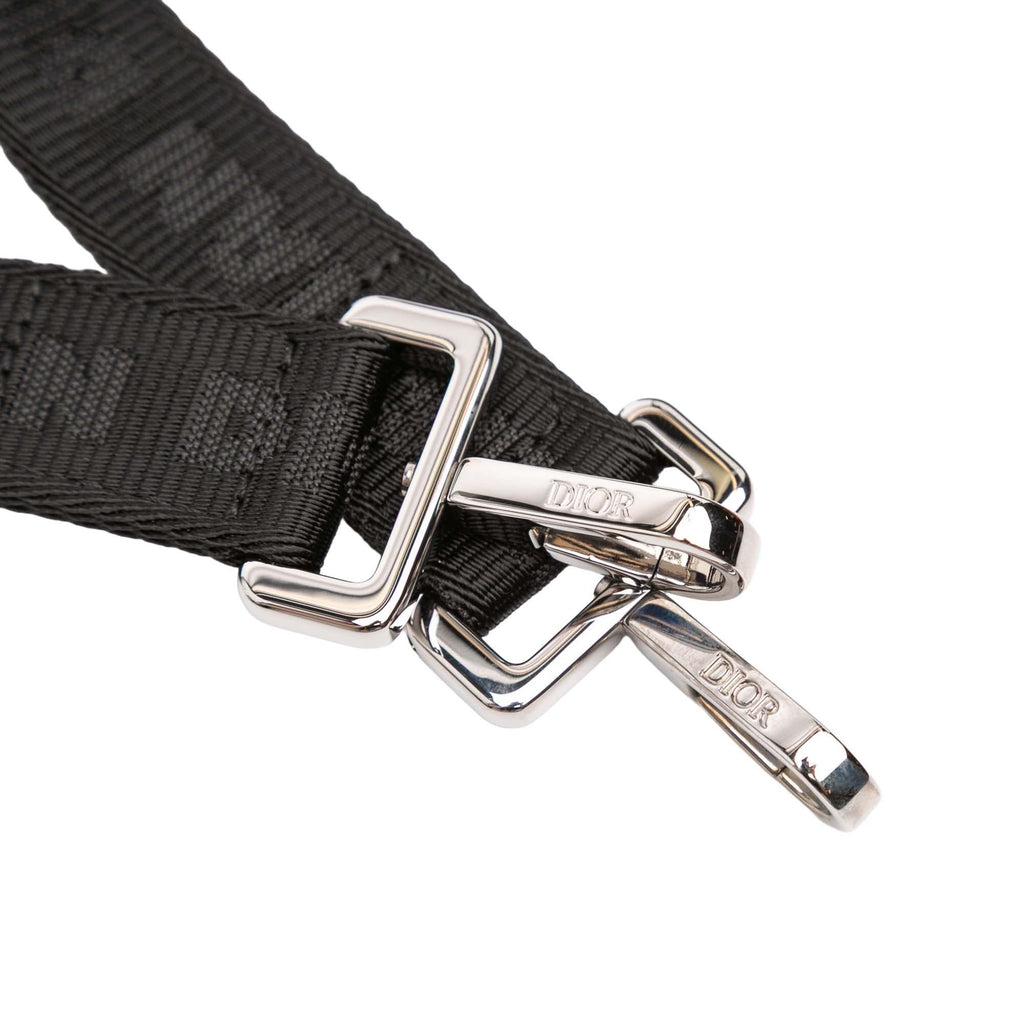 Dior CD Diamond Coated Canvas Safari Bag with Strap
