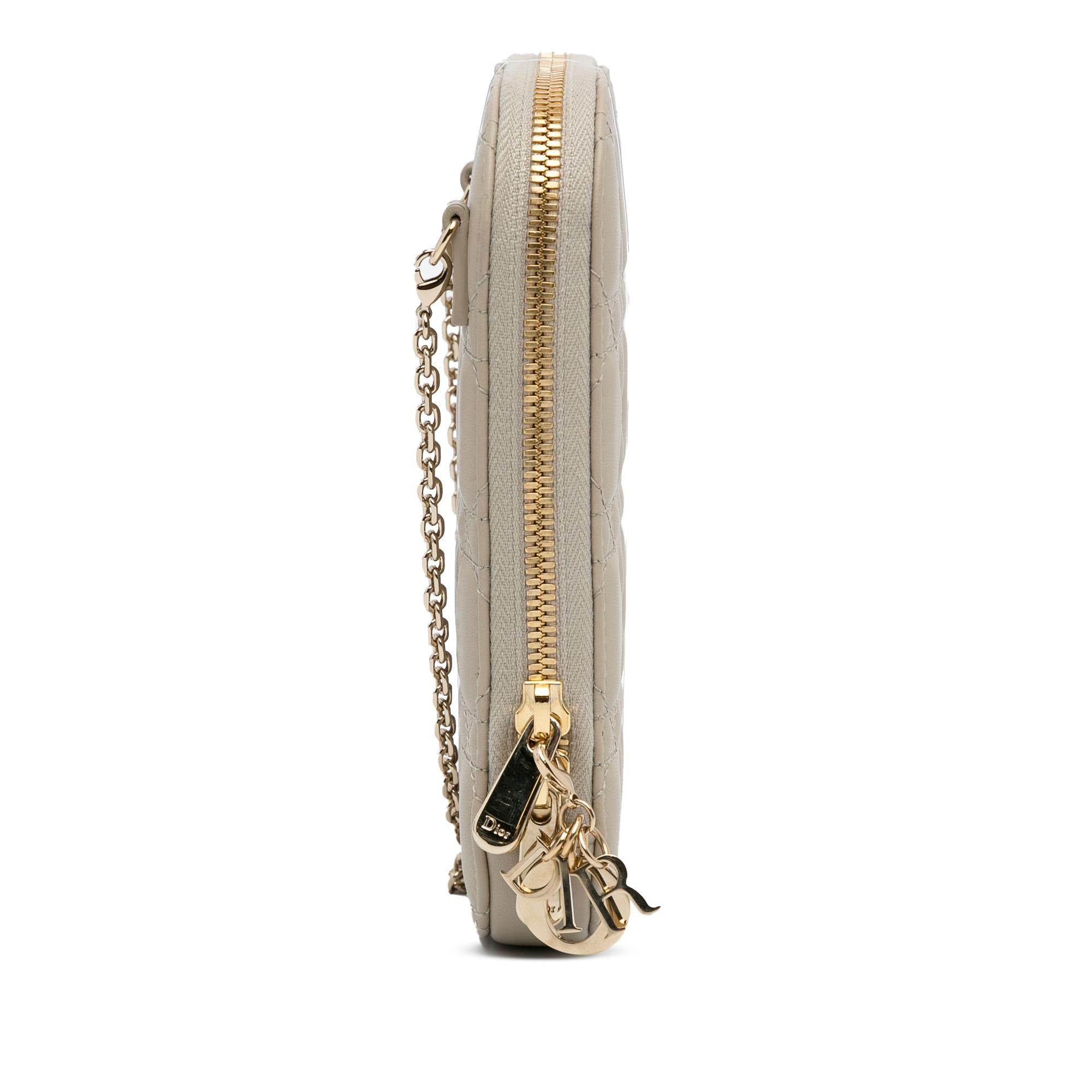 Dior Cannage Lady Dior Phone Holder (SHG-UXY0yn)
