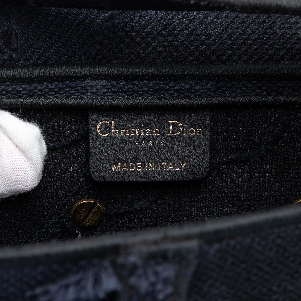 Dior Canvas Embroidered Camouflage Saddle Bag