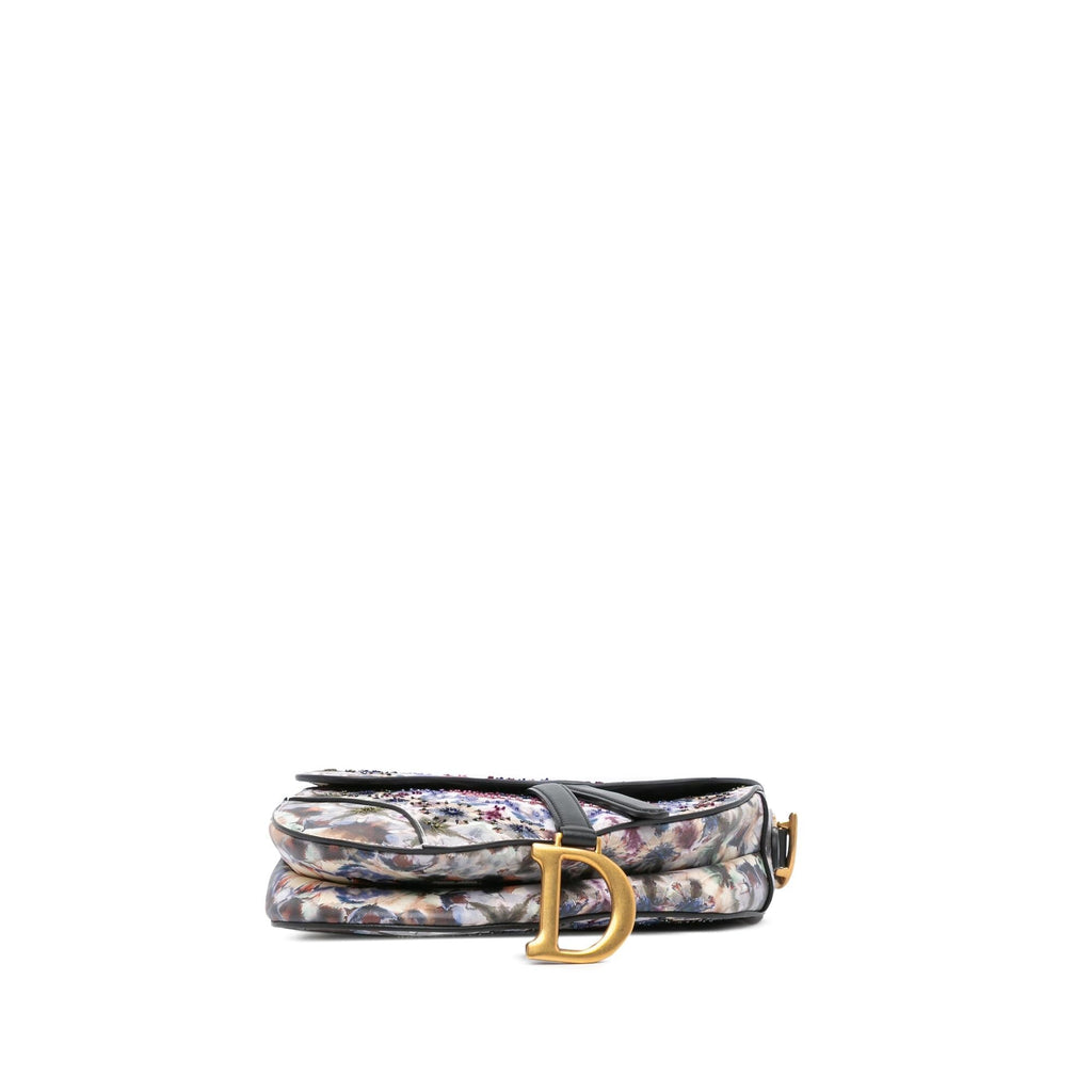 Dior Canvas Embroidered Kaleidiorscopic Saddle Bag